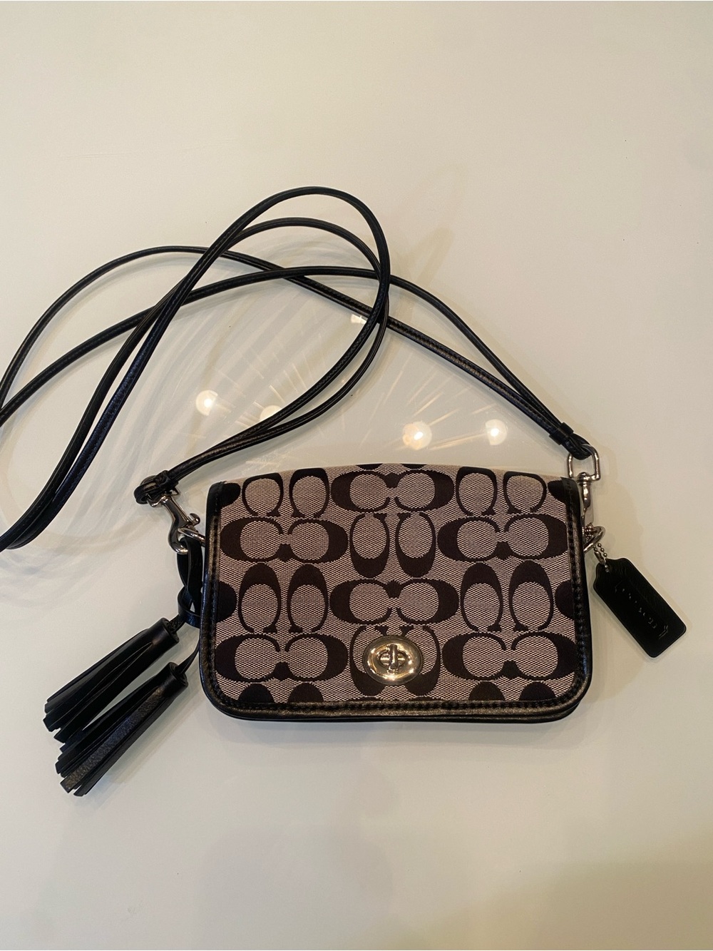 Coach Legacy Signature Canvas Penny Crossbody Bag